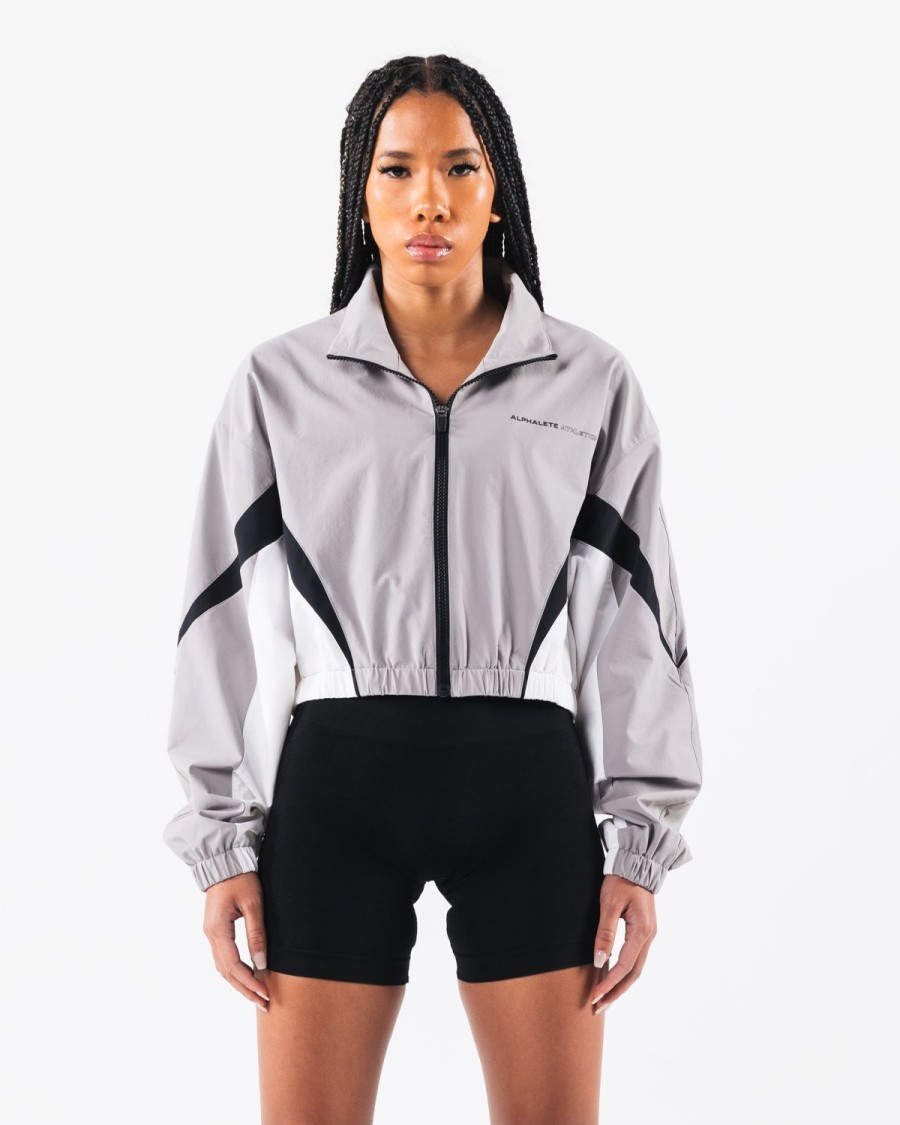 Online Retro Crop Jacket Hoodies & Jackets