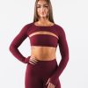 Hot Aura Shrug Ls Long Sleeves