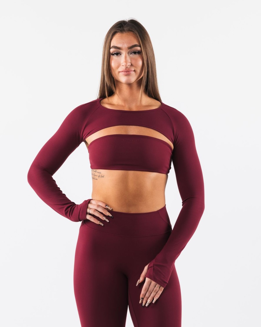 Hot Aura Shrug Ls Long Sleeves