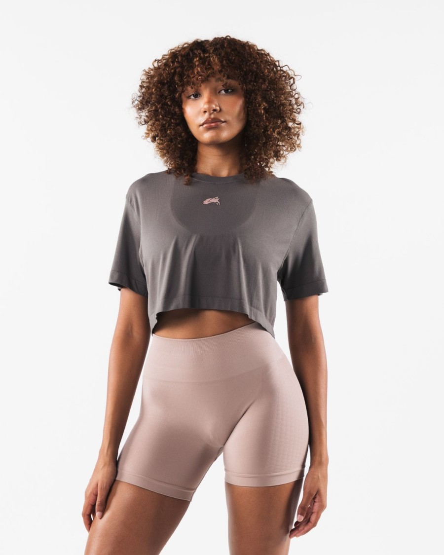 Wholesale Wolf Head Airtech Ss Crop Shirts & Crops