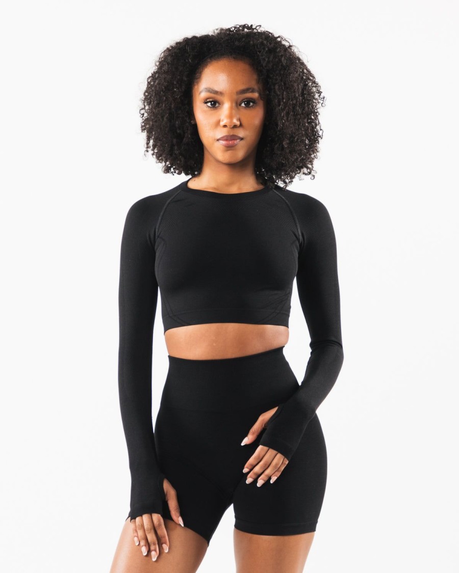 Hot Stratus Ls Crop Long Sleeves