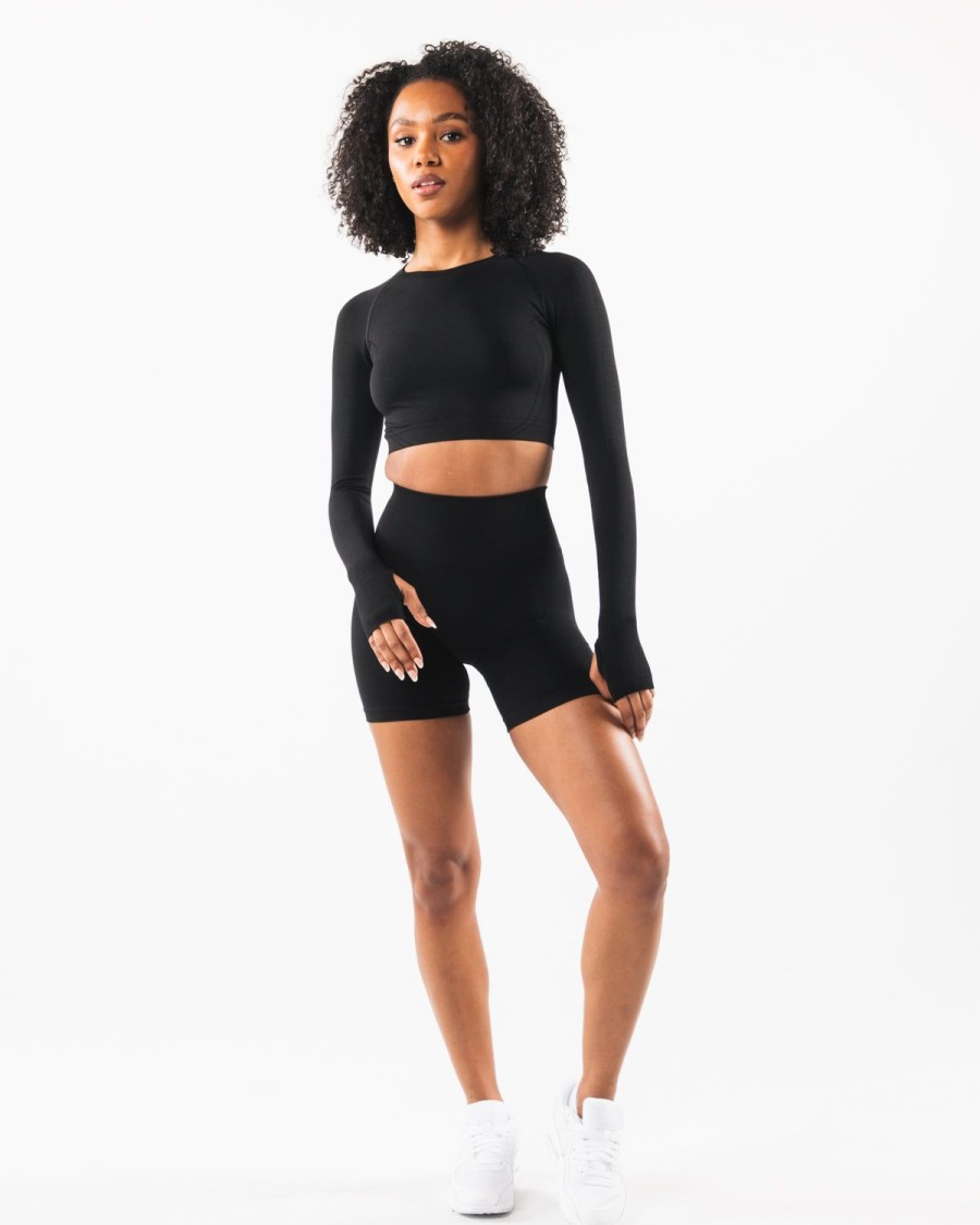 Hot Stratus Ls Crop Long Sleeves