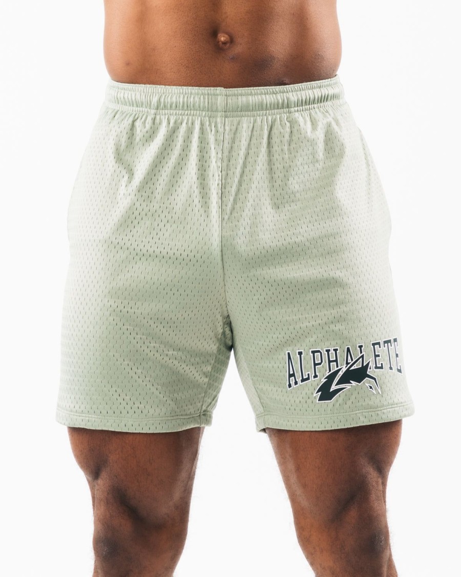 Wholesale Wolf Head Mesh Short 6" Shorts