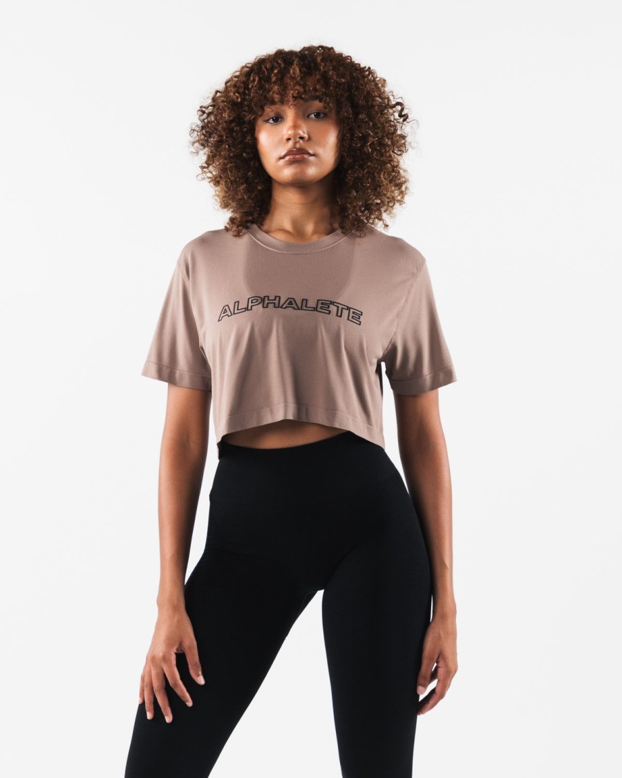 New Core Airtech Ss Crop Shirts & Crops