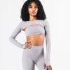 Hot Aura Shrug Ls Long Sleeves