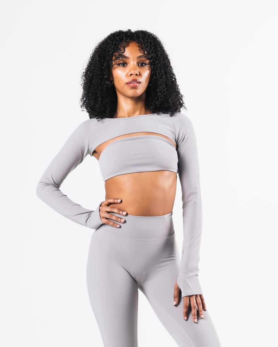 Hot Aura Shrug Ls Long Sleeves