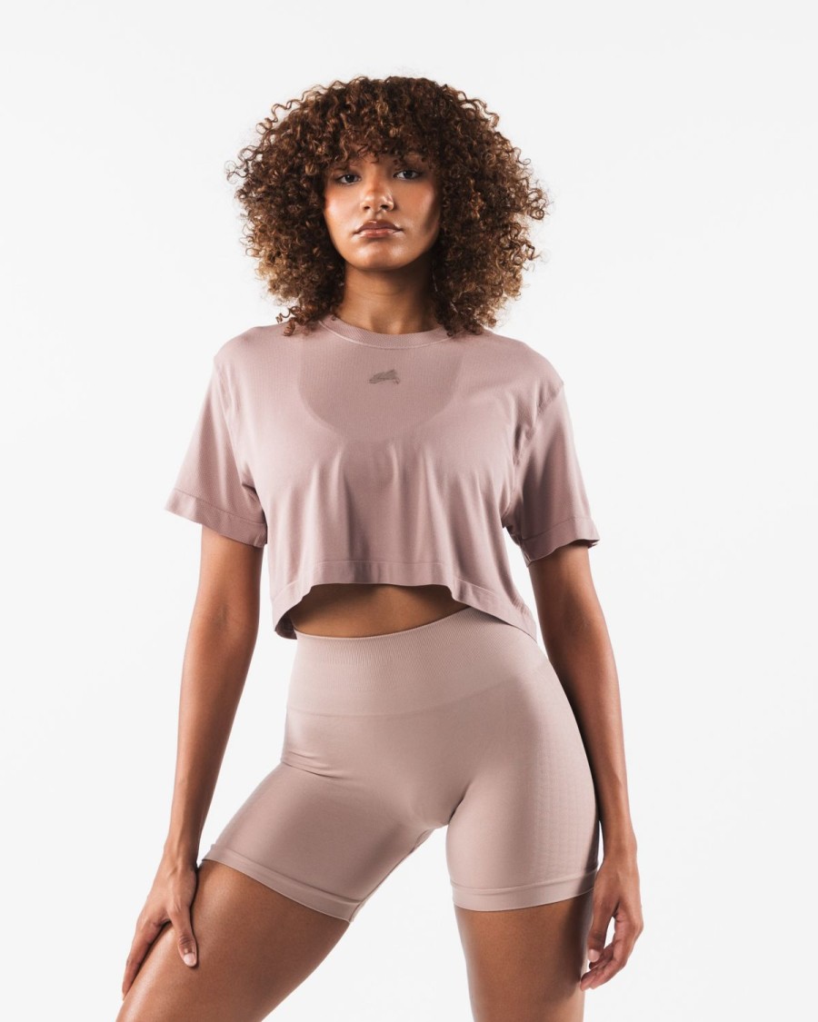 Hot Wolf Head Airtech Ss Crop Shirts & Crops