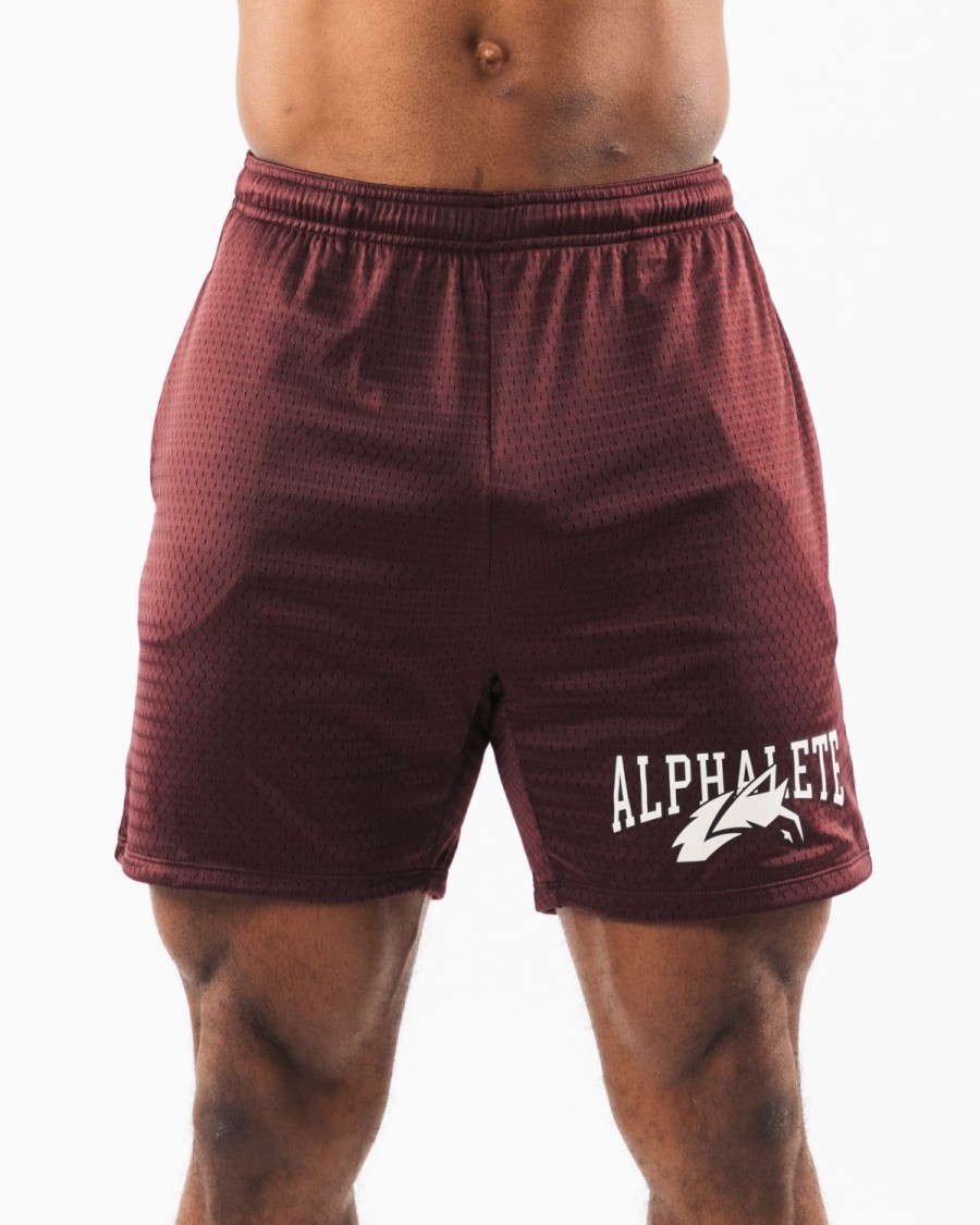 Wholesale Wolf Head Mesh Short 6" Shorts